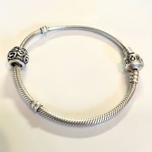 Pandora charm bracelet with charm